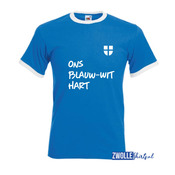 Zwolle Ons Blauw-Wit Hart T-shirt