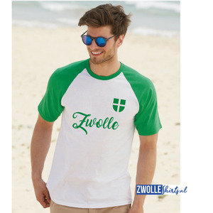 Zwolle Baseball T-shirt groen/wit